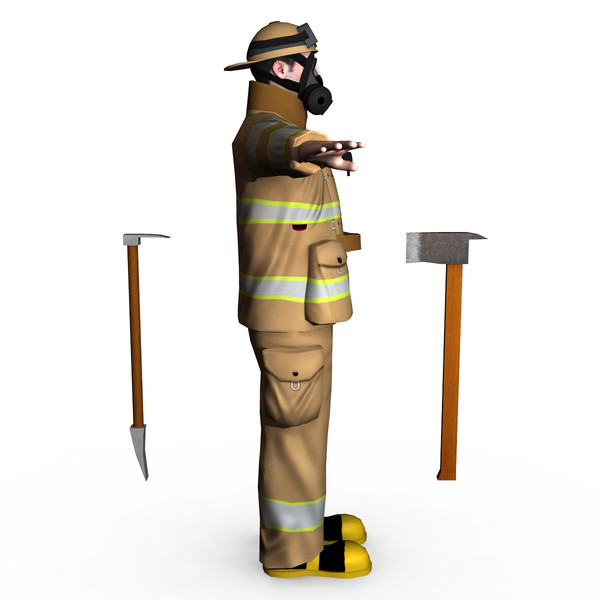 3d fireman 01 - Fireman 01 by ignisfatuus